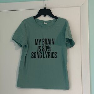 Graphic Tee - Green Short Sleeve Top